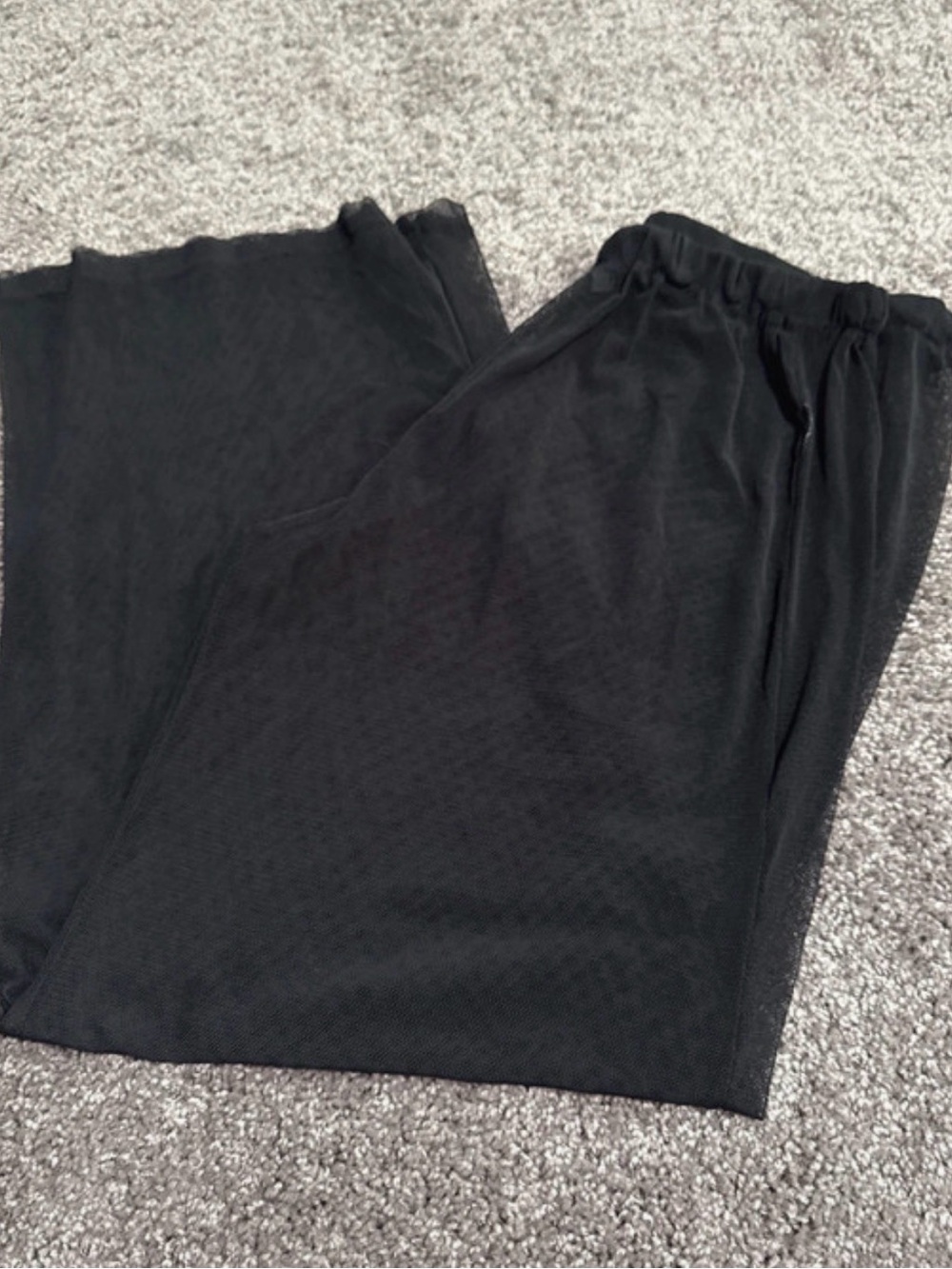 Black Sheer Bikini Cover-Up Pants